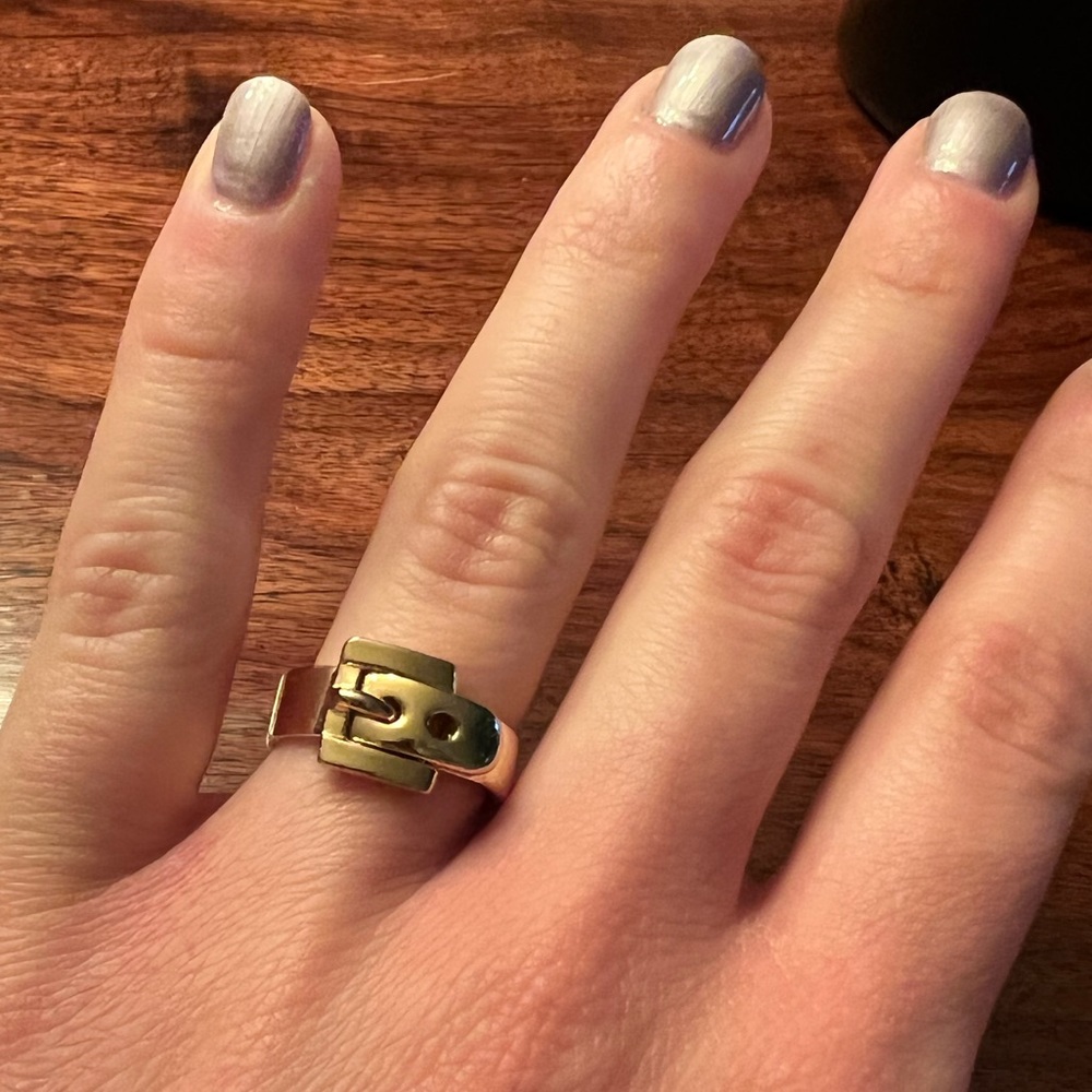 Michael Kors Gold Buckle Ring